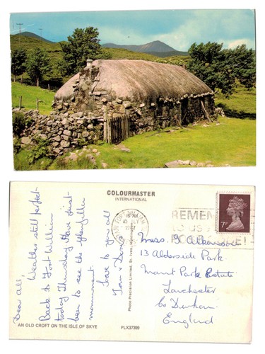 Postcard old croft - postcard,