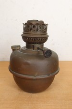 ANTIQUE VICTORIAN / EDWARDIAN BRASS OLD OIL BURNER LAMP LIGHT LAMPE VERITAS