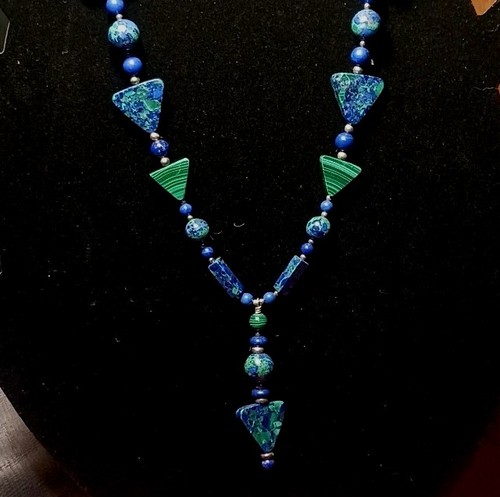 Azurite malachite bead - azurite,