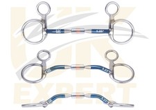 Baucher Comfort Barrel Blue Alloy Sweet Iron Snaffle Action Fix Copper Myler Bit