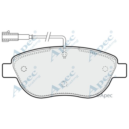 Brake pads set for - brake, fiat