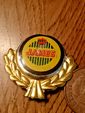 Vintage James Motorcycle Logo pin badge Motorbike 1960s