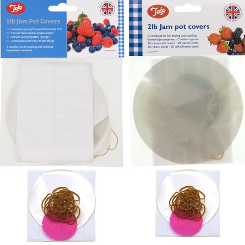 Jam pot covers clear - jam, 1lb