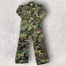 Vtg 1996 US Military mechanics cold weather camo Utility coverall Overalls M