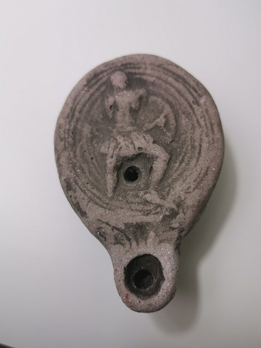 Small roman oil lamp - lamp, with
