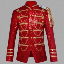 Mens Glitter Sequin Hussar