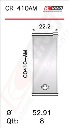 King 410am connecting rod - cr,