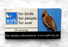 Rspb waxwing pin badge - #29,
