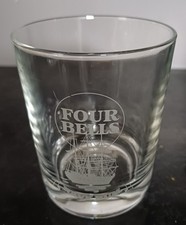 Four Bells Navy Rum Tumbler Glass.