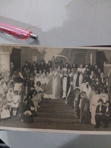 Church pageant group dressed - church,
