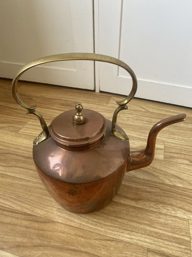 Antique copper kettle - antique, with