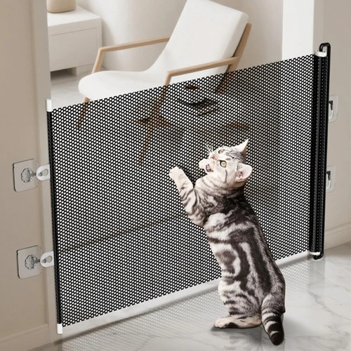 Retractable pet safety gate - retractable,