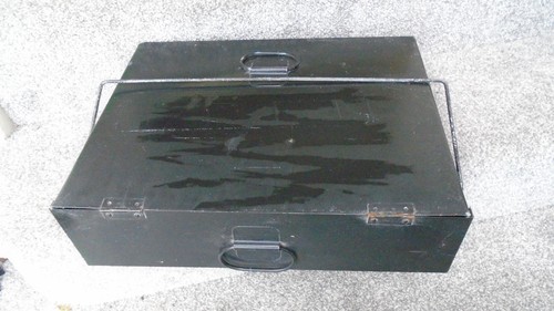 Vintage large metal deeds - metal,