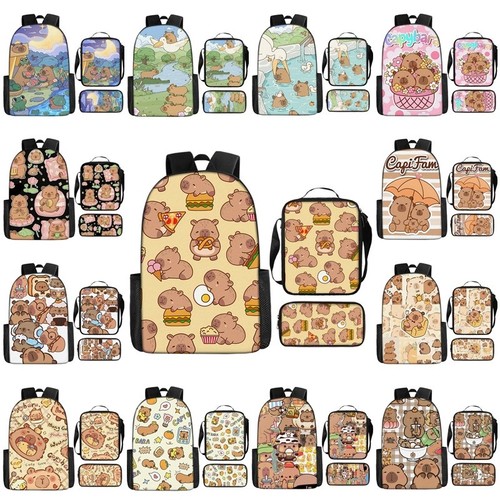 Capybara school backpack - capybara,