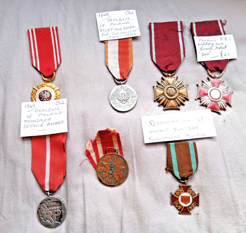 Collection polish medals - collection, of