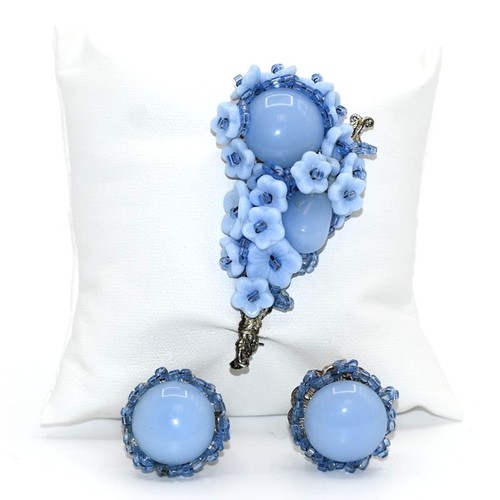 Miriam haskell pale blue glass - miriam,