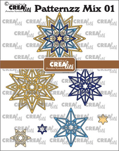 Crealies starlight rosette - starlight,