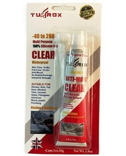 Clear Silicone Sealant Tube Bathroom Kitchen Shower Sealer Edging Flexi Seal 50g