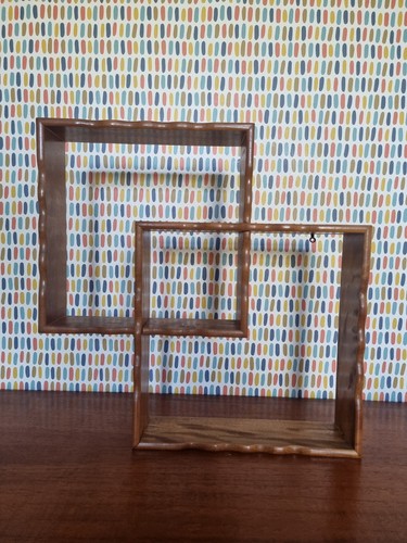 Vintage wall shelf wooden - shelf,