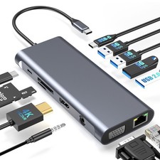 12-in-1 USB C Dock HUB HDMI