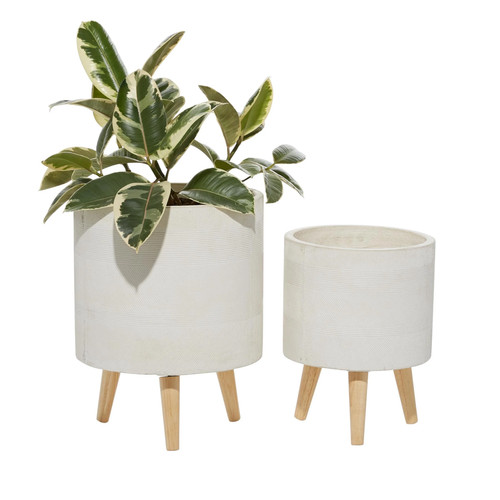 Ceramic contemporary planter - contemporary,