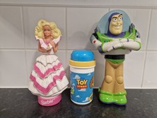 Vintage Bath Buddy's Barbie & Toy Story plus Toy Story cup