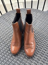 Russell & Bromley Cavendish Tan Leather Brogue Boot NEW Size 36.5 UK 4