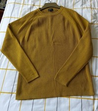 Next Men's Mustard Cotton Knit