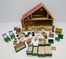 Sylvanian Families Deluxe House Incomplete Furniture & Rabbit Figure Job Lot