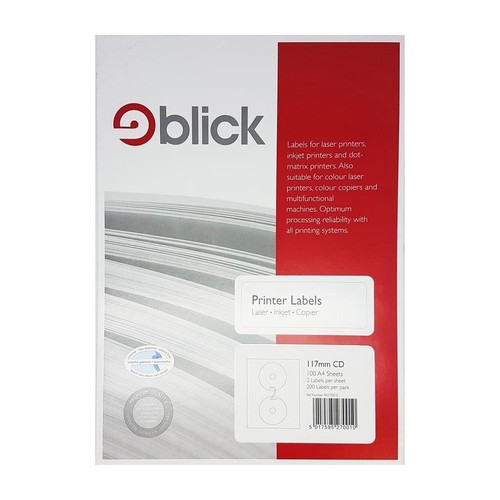 Blick printer labels - a4, cd/dvd
