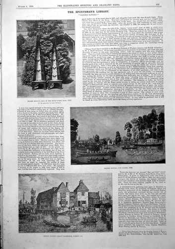 Old print oxford rowing lady - oxford,