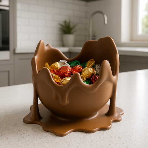 Melted chocolate egg - chocolate,