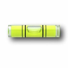 Spirit Level 40mm x 9.5mm Bubble Green Angle Clear Mini Round Leveller Bullseye