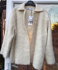 BNWT ZARA ecru contrast knit