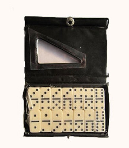 Dominoes white with - white, black