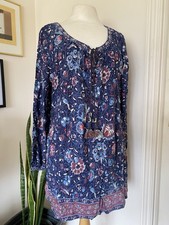 East Floral Boho Tunic Top