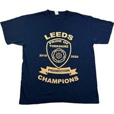 Fruit Of The Loom T Shirt Blue XL Leeds Graphic Yorkshire T Shirt Oversized XL