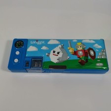 Smiggle Blue Pop Out gaming pixel Pencil Case