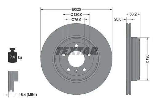 Brake disc externally - 2x,