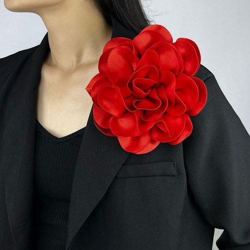 French brooch large flower - brooch,