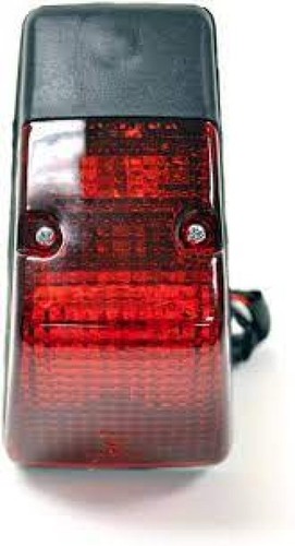 Emgo taillight black - taillight, black/red