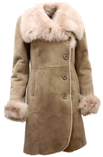 Ladies warm beige - beige, suede
