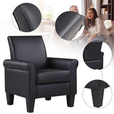 Faux Leather Chair Single Wing