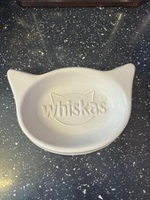Whiskas Cat Feeding Dish, Water Whisker’s White Cat Bowl Limited Edition Rare