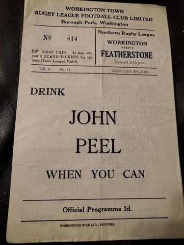 Vintage workington town - vintage, v