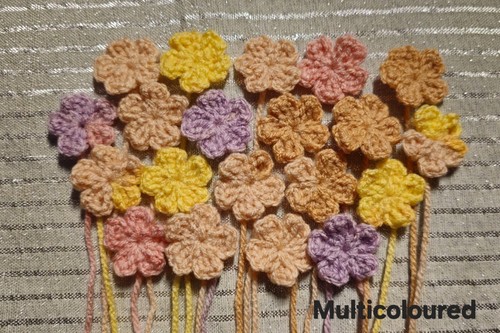 Hand crochet flower - hand,
