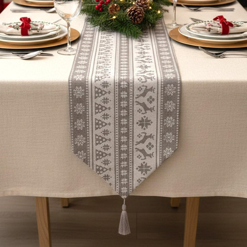 Silver white christmas - white,