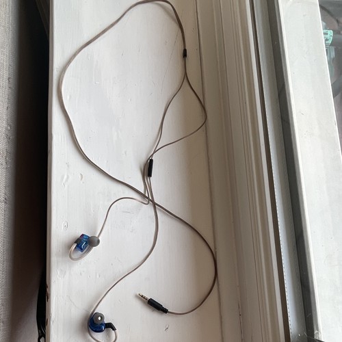 Blue clear wired ear - wired, in-ear