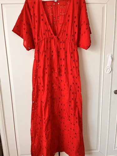 Red cotton cut - m&s,