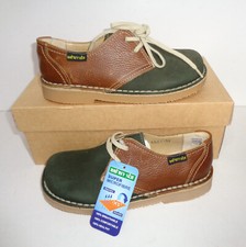 New Ladies Brown Green Leather